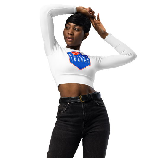 TRANSMAT OFFICIAL Detroit Techno Recycled long-sleeve crop top