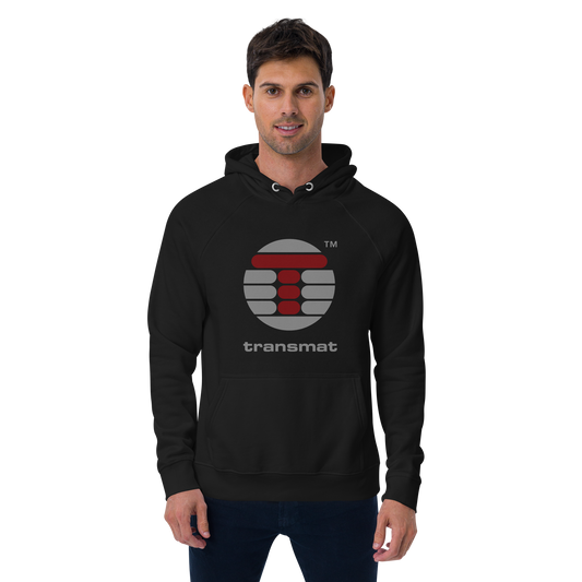 TRANSMAT OFFICIAL  2 Color Logo Unisex eco raglan hoodie