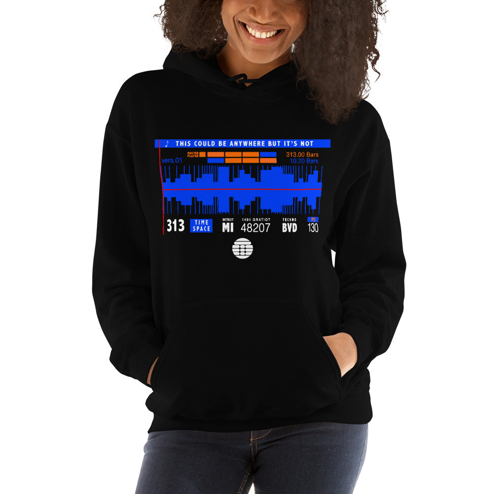 DERRICK MAY This Could be Anywhere Hoodie Heavy Blend