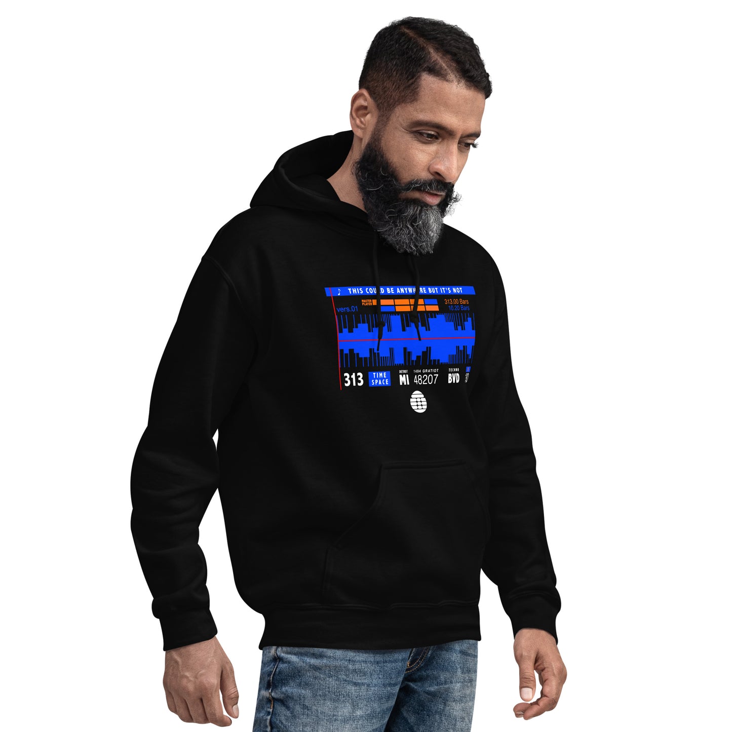 DERRICK MAY This Could be Anywhere Hoodie Heavy Blend